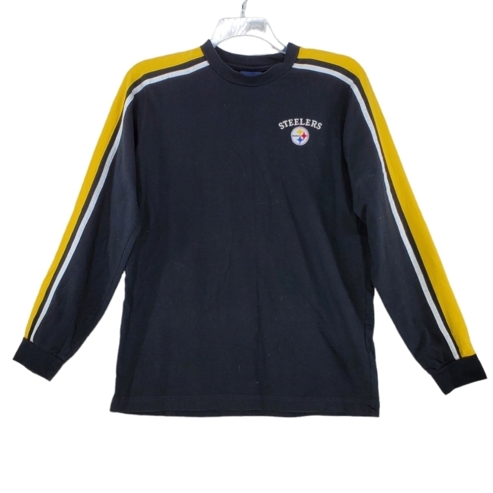 Vtg Pro-Player Steelers Light Sweatshirt LS T-Shirt Youth 18-20 Mens M 90s Y2K - Picture 10 of 12